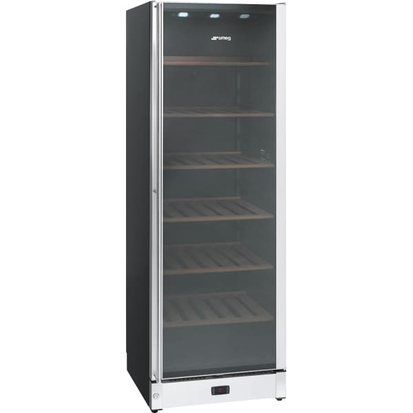 SMEG SCV115A VINOTECA CRISTAL INOX 186X60CM G Wine Cellar Derecha