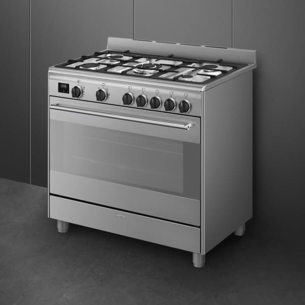 SMEG BG91X2 COCINA INOX GAS 5 90X60CM 5 FUEGOS A CONCERTO VaporClean - 3