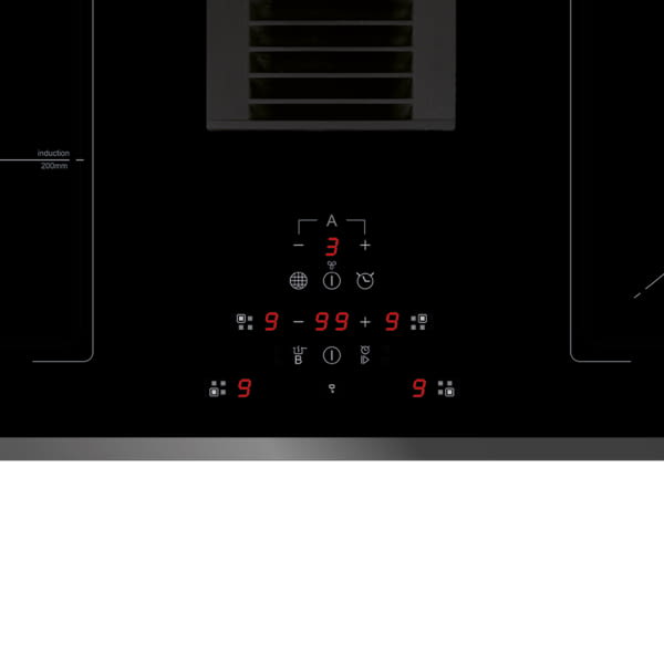 EDESA EIT-7422 DD B /A INDUCCION CON EXTRACTOR INTEGRADO 80CM 4 ZONAS - 2