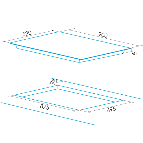 EDESA EIM-9530 R /A INDUCCION 90CM 5 ZONAS Slider Touch Control - 2