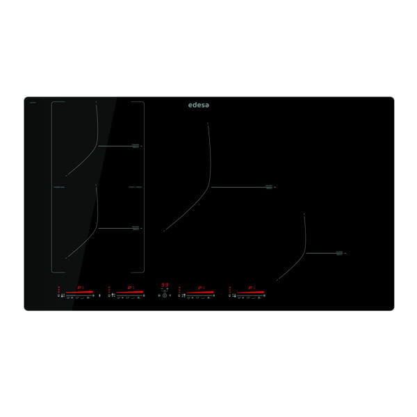 EDESA EIM-8430 R /A INDUCCION 85CM 4 ZONAS Biselado frontal