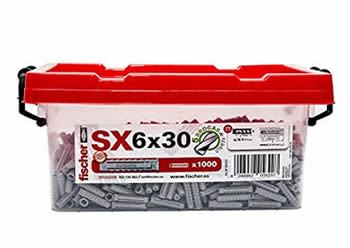 503313 - Sx6 PLUG BOX (1.000U) + BIT - FISCHER - 2