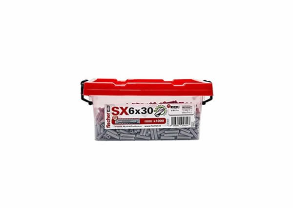 503313 - Sx6 PLUG BOX (1.000U) + BIT - FISCHER - 1