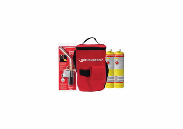 P03564400 - PACK SOLDADURA SOPLET SUPER FIRE II + 3 BOTELLES GAS MAPP - ROTHENBERGER