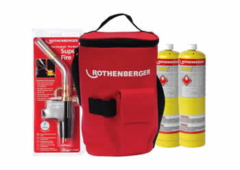 P03564400 - PACK SOLDADURA SOPLET SUPER FIRE II + 3 BOTELLES GAS MAPP - ROTHENBERGER - 2