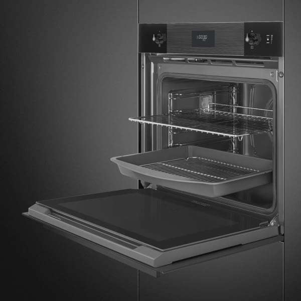 SMEG SOP6101S2B3 HORNO VAPOR PIROLITICO CRISTAL NEGRO ABATIBLE LINEA A+ - 4