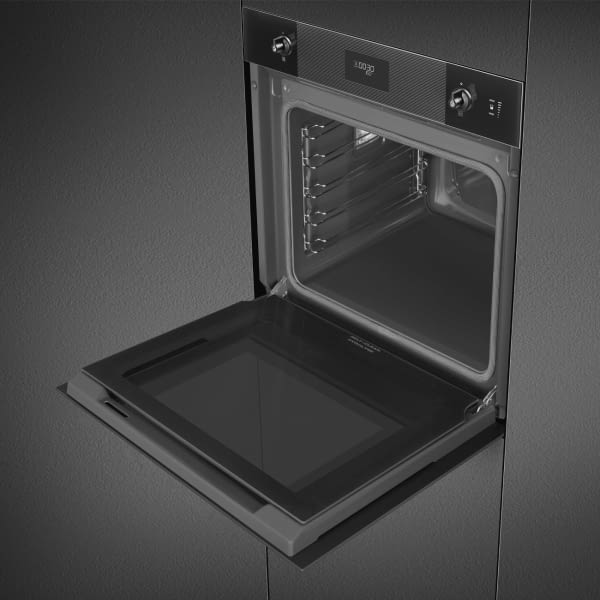 SMEG SOP6101S2B3 HORNO VAPOR PIROLITICO CRISTAL NEGRO ABATIBLE LINEA A+ - 8