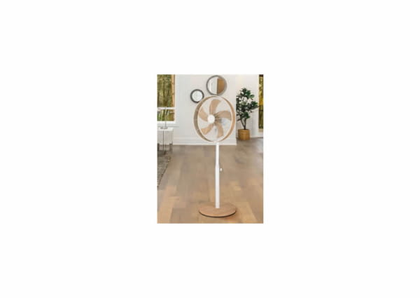 210541068 - VENTILADOR DE PEU ALCAÑIZ BLANC/HAYA - FABRILAMP
