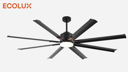 VT1146 - VENTILADOR SOSTRE XALOC 65W NEGRE CCT - ECOLUX - 2