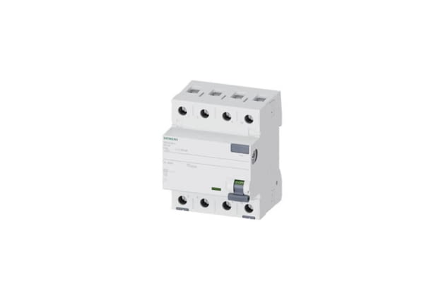5SV4346-0 - INTERRUPTOR DIFERENCIAL 5SV 70MM CLASSE AC 4 POLS 63A 30MA - SIEMENS