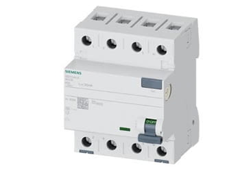 5SV3344-6 - INTERRUPTOR DIFERENCIAL 4 POLS TIPUS A ENTRADA: 40A 30MA AC 400V - SIEMENS - 2