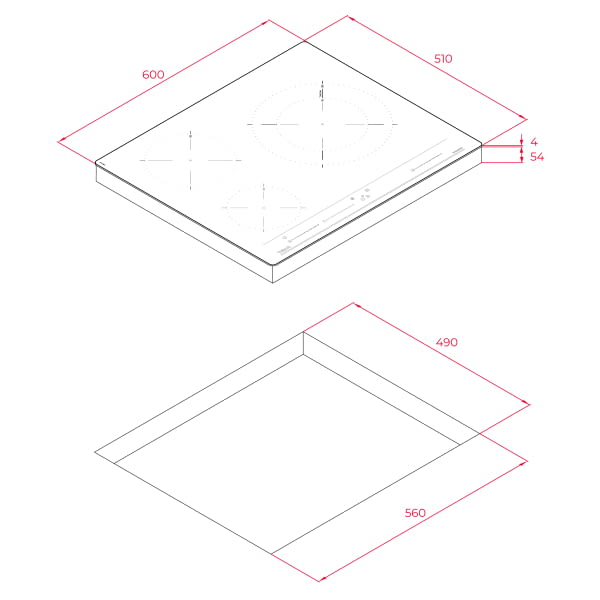 TEKA IBC 63015 BK MSS INDUCCION 60CM 3 ZONAS MAX 28CM - 13