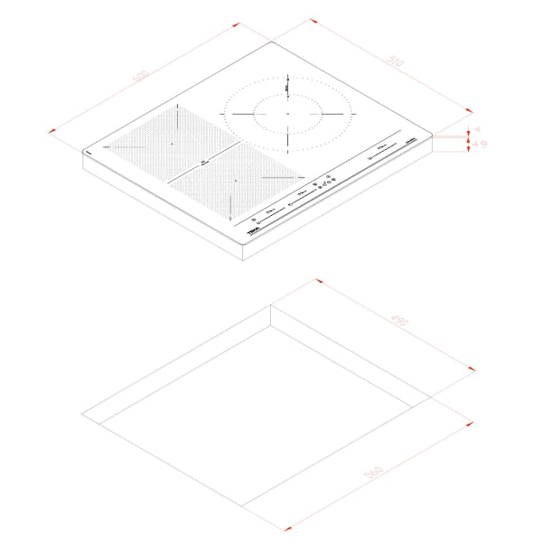 TEKA IZF 65320 BK MSP INDUCCION 60CM 4 ZONAS FLEX Power Plus - 6