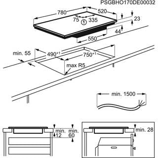 ELECTROLUX EIV83446 INDUCCION 80CM 4 ZONAS INFINITE MAX 32CM DirectAccess - 10