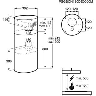 ELECTROLUX LFI514X CAMPANA ISLA INOX 40CM 620M3/H A LEDSpot - 4