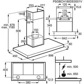 ELECTROLUX LFT419X CAMPANA INOX 90CM 600M3/H C Beta - 6