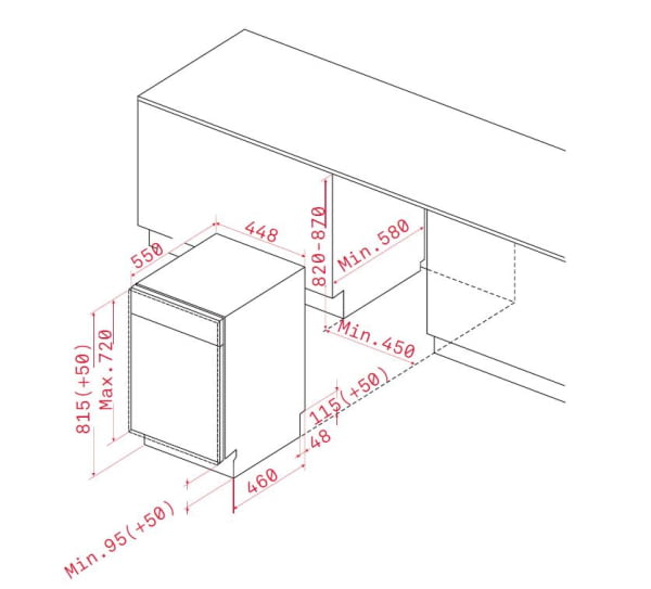 TEKA DW8 40 FI LAVAVAJILLAS INTEGRABLE 45CM 9 SERVICIOS 49dB E Total - 5