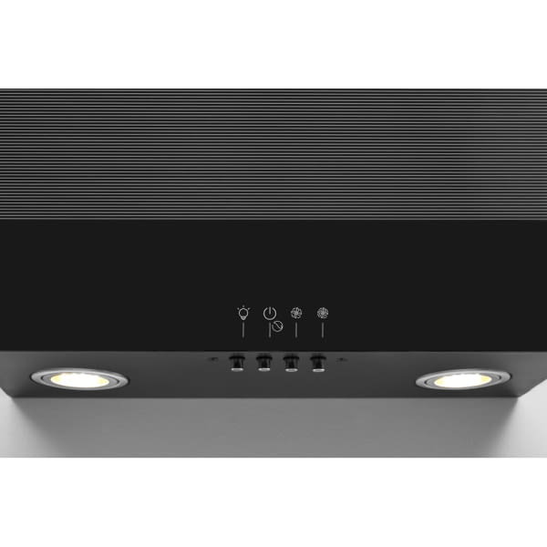 INDESIT IHVP 6.6 LM K CAMPANA INCLINADA CRISTAL NEGRO 60CM 647M3/H B Luz LED - 5