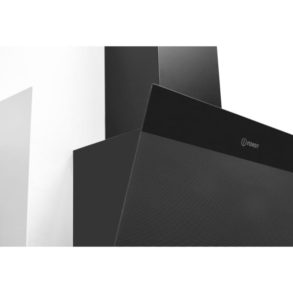 INDESIT IHVP 6.6 LM K CAMPANA INCLINADA CRISTAL NEGRO 60CM 647M3/H B Luz LED - 11