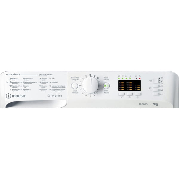 INDESIT MTWA 71252 W SPT LAVADORA BLANCA 7KG 1200RPM E Keylock - 7