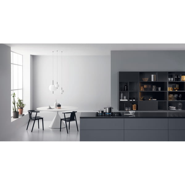 WHIRLPOOL GOWL 728/NB PLACA CRISTAL NEGRO GAS 75CM 5 Fuegos - 5