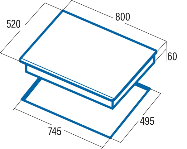 CATA IDF 8021 PRO BK INDUCCION CAN ROCA 80CM 4 ZONAS MAX 30CM Fast&Precise - 4