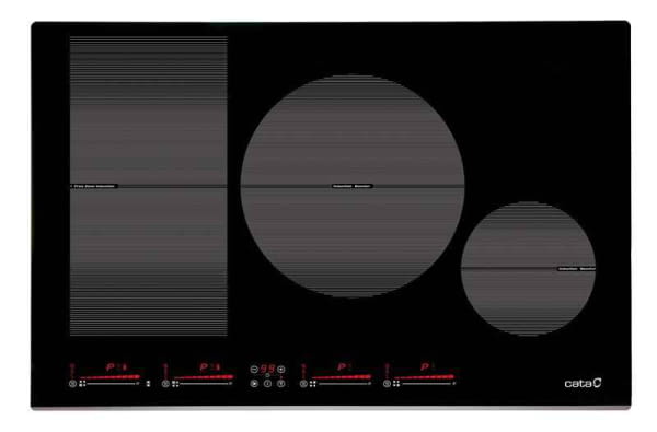 CATA INSB 8021 BK INDUCCION 80CM 4 ZONAS MAX 30CM Booster