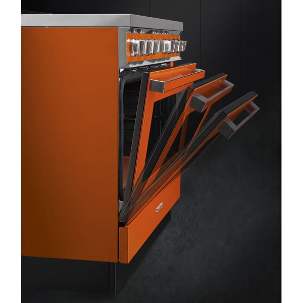 SMEG CPF9IPOR COCINA NARANJA 90X60CM PORTOFINO A+ Ever Clean - 4