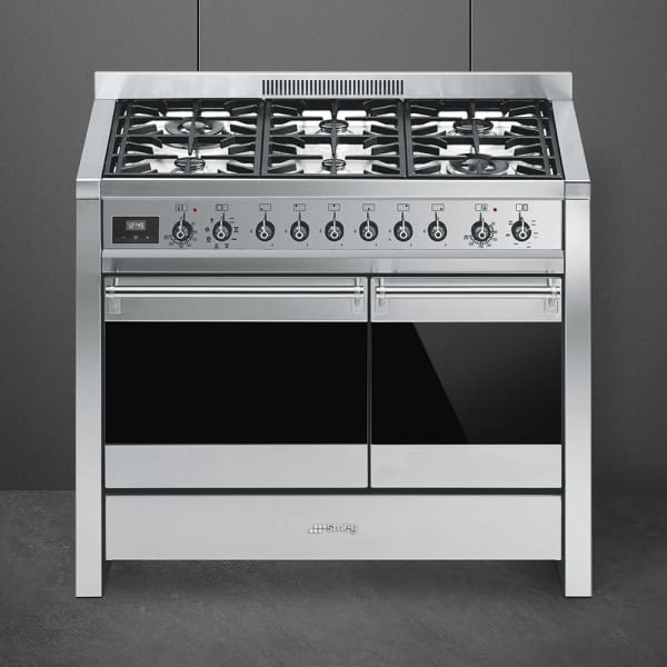 SMEG A2-81 COCINA INOX GAS 100X60CM 6 FUEGOS A CLASICA VaporClean - 3