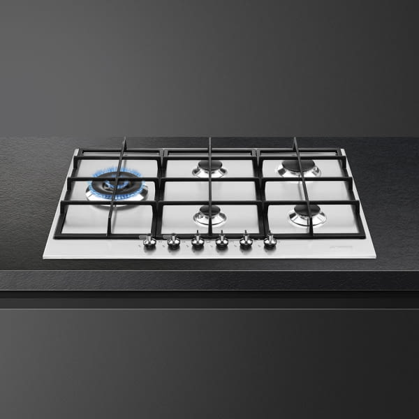 SMEG PX375L PLACA DE GAS INOX 5 FUEGOS 70/75CM Clasica - 4