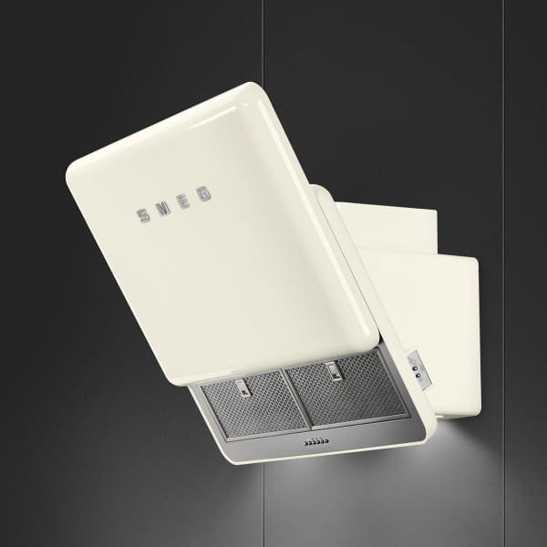 SMEG KFAB75CR CAMPANA INCLINADA CREMA 75CM 750CM3/H A+ 50's Style - 7