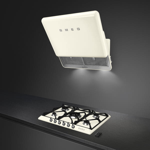 SMEG KFAB75CR CAMPANA INCLINADA CREMA 75CM 750CM3/H A+ 50's Style - 10