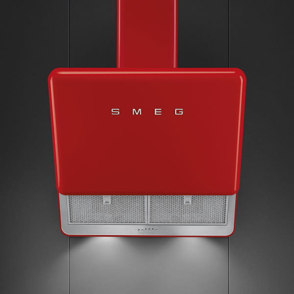 SMEG KFAB75RD CAMPANA INCLINADA ROJA 75CM 820CM3/H A+ 50's Style - 3