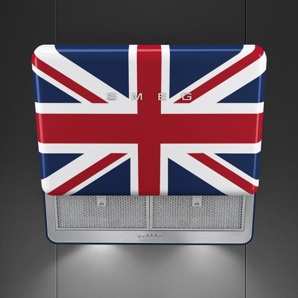SMEG KFAB75UJ CAMPANA INCLINADA UNION JACK 75CM 820CM3/H A+ 50's Style - 2