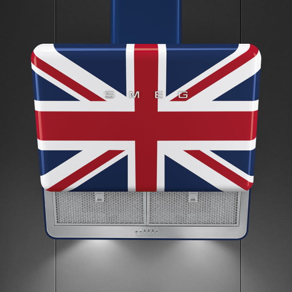 SMEG KFAB75UJ CAMPANA INCLINADA UNION JACK 75CM 820CM3/H A+ 50's Style - 3
