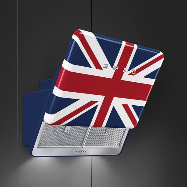 SMEG KFAB75UJ CAMPANA INCLINADA UNION JACK 75CM 820CM3/H A+ 50's Style - 5