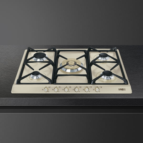 SMEG SR775PO PLACA GAS CREMA 5 FUEGOS 70/75CM Cortina - 4