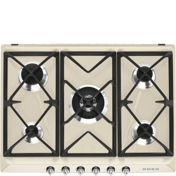 SMEG SR975PGH PLACA GAS CREMA 5 FUEGOS 70/75CM Victoria