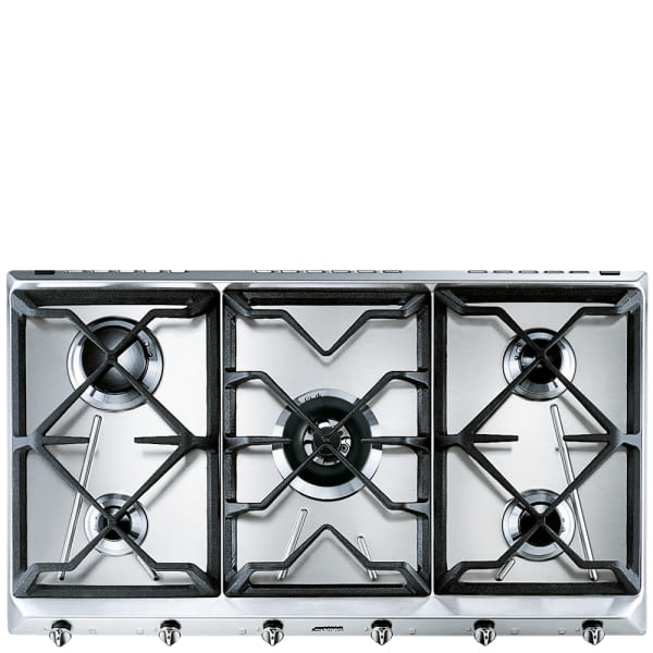 SMEG SRV596GH5 PLACA GAS INOX 5 FUEGOS 90CM Contemporanea