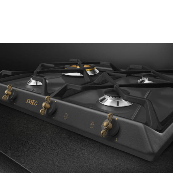 SMEG SRV864AOGH PLACA GAS ANTRACITA 4 FUEGOS 60CM Colonial - 3