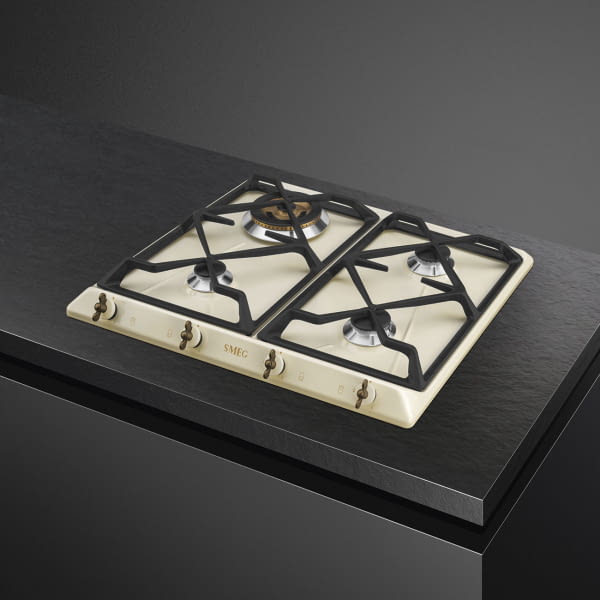 SMEG SRV864POGH PLACA GAS CREMA 4 FUEGOS 60CM Colonial - 2
