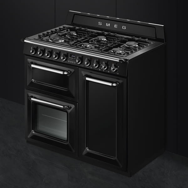 SMEG TR103BL COCINA NEGRA GAS 6 FUEGOS 100X60CM A VICTORIA VaporClean - 2