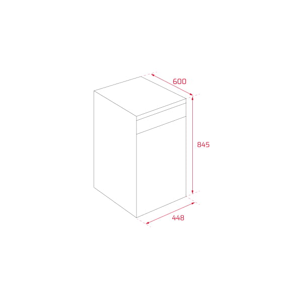 TEKA DFS 44750 BLANCO LAVAVAJILLAS BLANCO 45CM 10 SERVICIOS 47dB E Total - 10