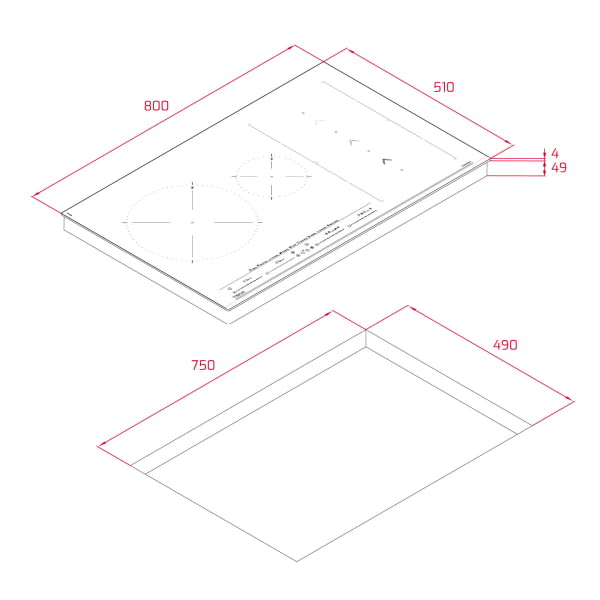 TEKA IZS 86630 MST BK INDUCCION 80CM 4 ZONAS FLEX SlideCooking - 8