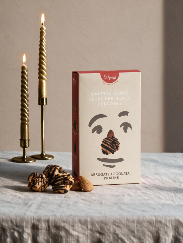Arrugats chocolate y praliné