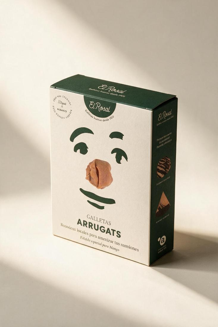 Caja de arrugats con el packaging personalizado para Mango
