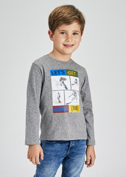 MAYORAL camiseta m/l esquiadores mini niño