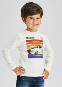 MAYORAL camiseta m/l serigrafia coche mini niño - 2