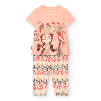 BOBOLI conjunto camiseta manga corta y legging niña