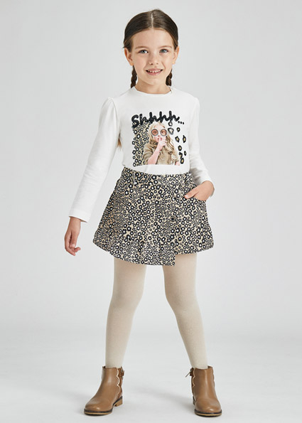 guerra Peladura donante MAYORAL falda pantalon antelina elast mini niña | El Vint Shop | Tienda  Moda Tàrrega